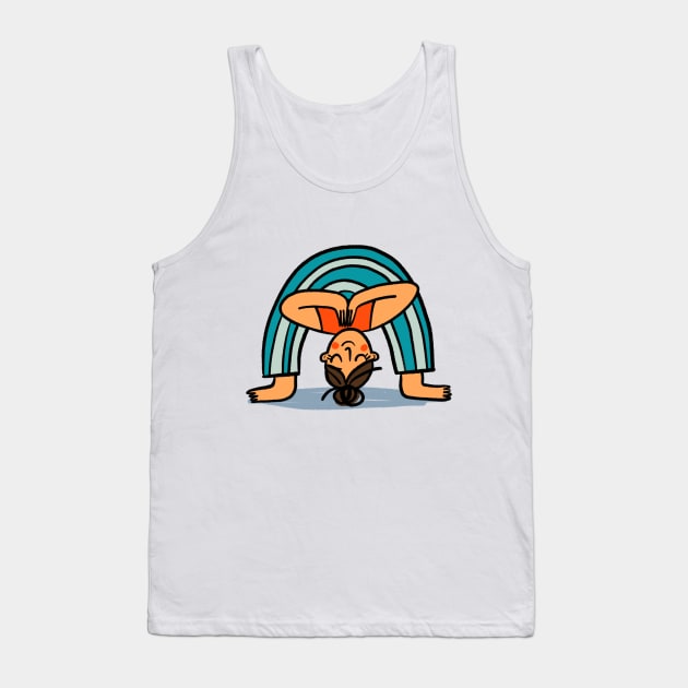 Happy Yoga Tank Top by kattymur